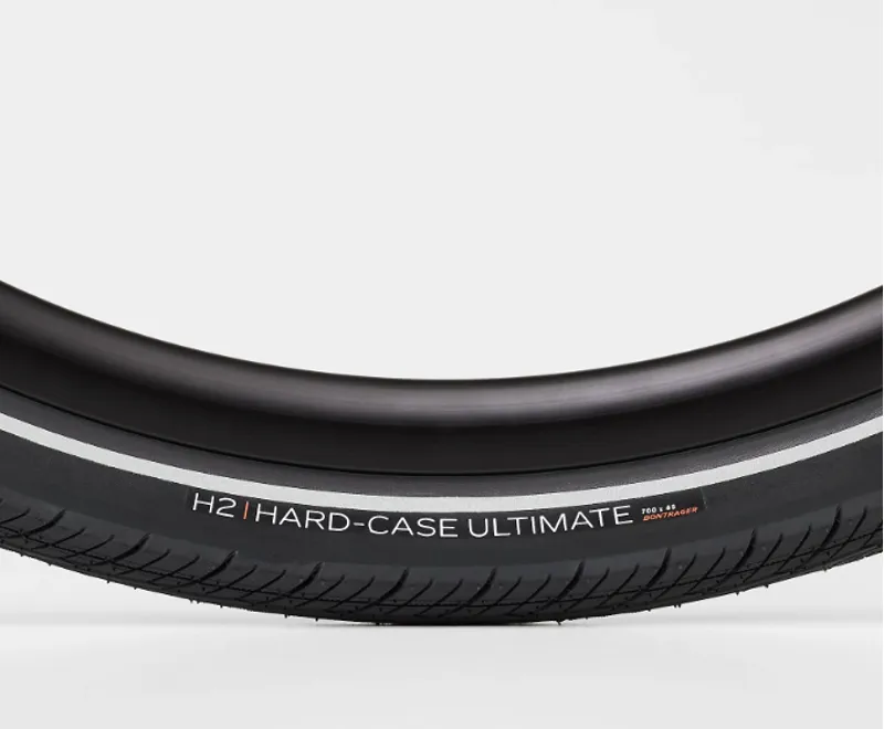 Bontrager H2 Hard-Case Ultimate Reflective 700c Hybrid Tyre in Black-2